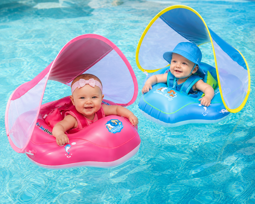 Luxury Baby Swim Float with Removable Sun Shade
